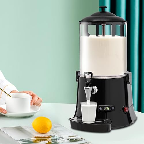 Hot Chocolate Machine, 10L Commercial Hot Chocolate Maker Great Temperature Control Hot Beverage Warmer, Hot Chocolate Dispenser Warmer Machine for Heating Chocolate Coffee Milk tea - Poueer