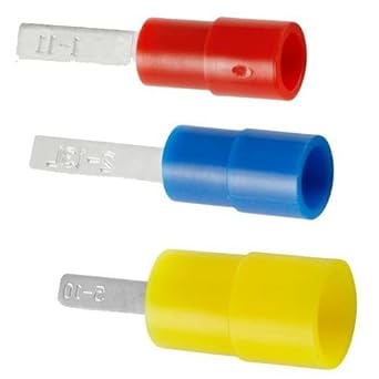 Morris Products 11846 Nylon Insulated Blade Terminals 12-10 .110 x .039, 100-Pack - Poueer