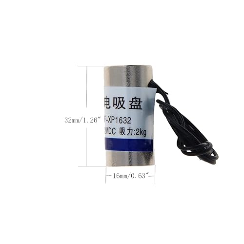 Heyiarbeit 12V DC 1500N Electric Lifting Magnet Electromagnet Solenoid Lift Holding 80mmx38mm - Poueer