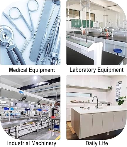 304 Stainless Steel Surgical Instrument Sterilization Basket with Lid, High-Temperature & High-Pressure Medical Tray, Silicone Pad, Punched Holes, Dental Tray for Sterilization (17.7in)(18.9in*9.8in*2 - Poueer