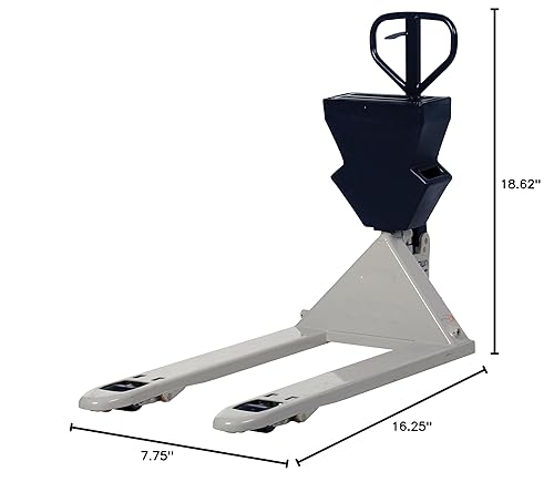 Vestil P-CADDY-BK-CWN Recycled Plastic Crown Pallet Truck Caddy 7-3/4 In. x 16-1/4 In. x 18-5/8 In. Black - Poueer