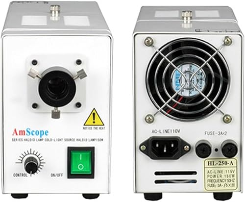 AmScope HL250-A 150w Microscope Illuminator Light Source Control Box - Poueer