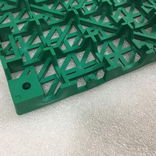 12 Pack Modular Interlocking Cushion 11.5' x 11.5' Mat Floor Tile Mats Drain Pool Patio Balcony Yard Pet Area Washer Pad(Green) - Poueer