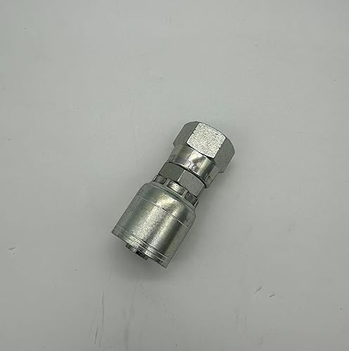 FJX-08-10, Crimp Fittings, 1/2' Hose x 5/8' JIC Female Swivel 37° Flare (10) - Poueer