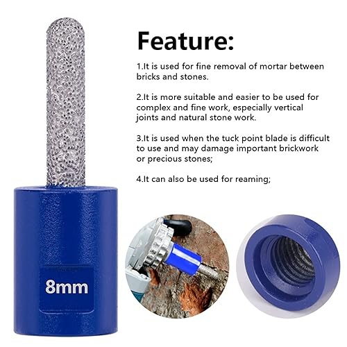 M14 Diamond Milling Bit 4/6/8mm Milling Tile Marble Concrete Hole Saw Masonry Drilling Crowns Construction Tools 1Pcs(25x4) - Poueer