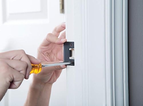 Schlage F51A Sacramento Keyed Entry Lock C Keyway with 16211 Latch 10063 Strike Satin Nickel Finish - Poueer