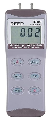 REED Instruments R3030 Digital Manometer, Gauge/Differential, 30psi - Poueer