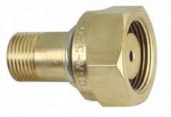 Uniweld F31 CGA520 in.B in. Cylinder to CGA200 in.MC in. Regulator Adaptor - Poueer