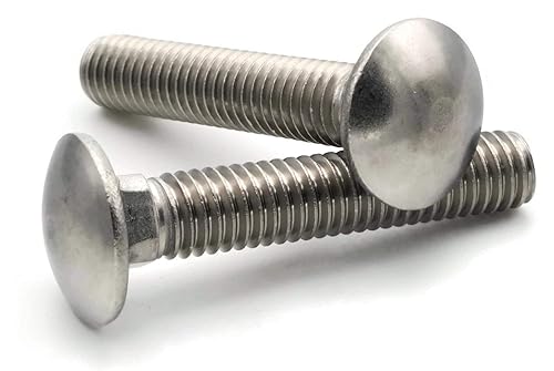 Carriage Bolt 18-8 Stainless Steel 5/16'-18 x 1-1/2' Qty-100 - Poueer