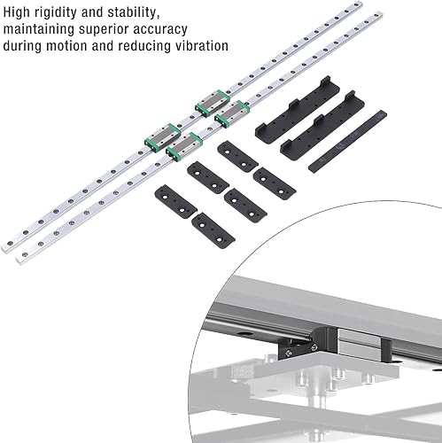 Linear Rail Kit, Modular Y Axes Linear Guide Rail Wear Stable Motion Low Noise for Neptune 4 Maximum - Poueer