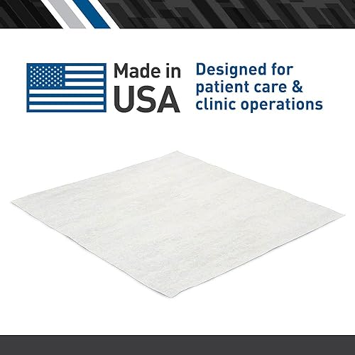 BodyMed Premium Headrest Paper Sheets – with Slit – Disposable Medical Face Barrier – Exam Paper Sheets – Case of 1,000 – 12-inch x 12-inch – White - Poueer