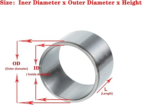 Sleeve Steel Sleeve Bearings, Sleeve Bearings Steel Sleeve Bushing,1pcs Steel Sleeve Bushing Bushing Inner Diameter 80mm Outer Diameter 90-110mm Length 25-100mm, 80x90x100mm(80x90x54mm) - Poueer