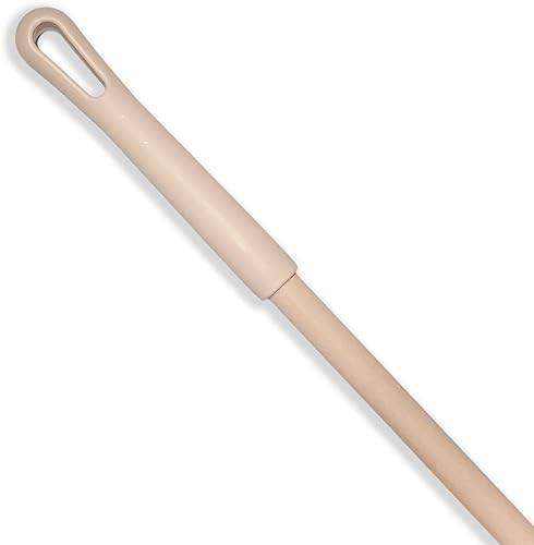 SPARTA 41225EC25 Fiberglass Broom Handle, Mop Handle, Replacement Handle With Acme Threaded Tip For Commercial Cleaning, 48 Inches, Tan, (Pack of 12) - Poueer