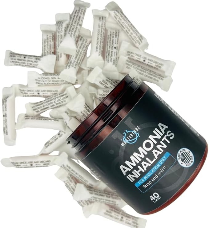 Ammonia Inhalants 40 Pack. Crushable amppoules - Poueer