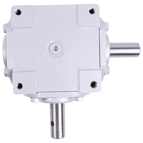 40 HP Right Angle Bevel Gearbox with Crosshole & Keyed Shaft 19455-SR-KW-PH-GR CW/CW 1:1 1800 Max RPM - Poueer