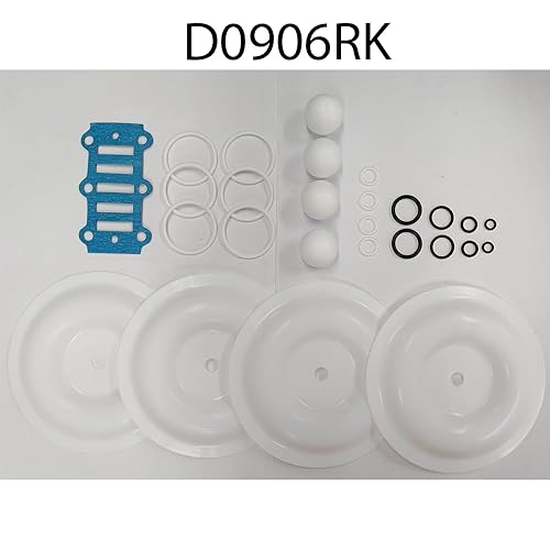 COSMOSTAR 0906RK Repair Kit for D0906 1' Double Diaphragm Pump - Poueer