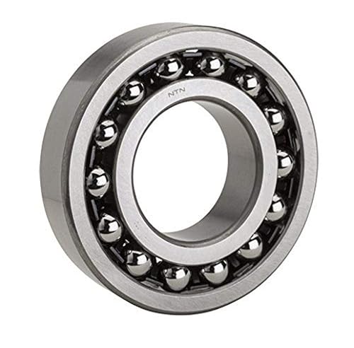 NTN Bearing 1205 Double Row Self-Aligning Radial Ball Bearing, Normal Clearance, Standard Cage, 25 mm Bore ID, 52 mm OD, 15 mm Width, Open - Poueer