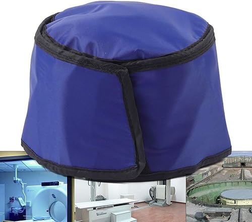 0.75mmpb X-Ray Protection Cap, Lead Rubber Clothing Radiation Protective Hat Head Shield 1.1lbs - Poueer