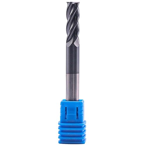BestParts High Performance 5pcs 7/16' Solid Carbide Square End Mills, AlTiN Coated, 4 Flute, 30 Degree Helix, 7/16' Cutting Diameter, 7/16' Shank Diameter, 1' Length of Cut, 2-3/4' Overall Length - Poueer