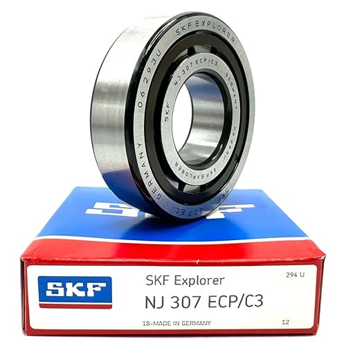 SKF Germany NJ307 ECP C3 Cylindrical Roller Bearing 35X80X21 MM - Poueer