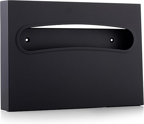 Toilet Seat Cover Dispenser - Enhanced Anti-Fingerprint Coating, HighQuality Stainless Steel, Wall-Mounted for Commercial Bathrooms - Holds 250 Seat Covers - Gold - Poueer