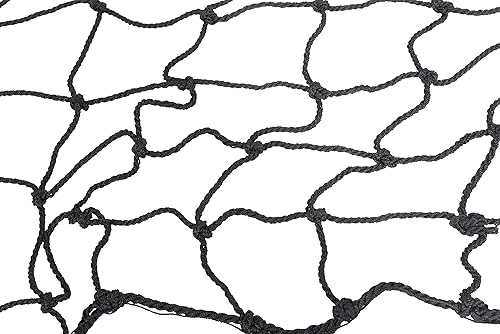 Vestil PRN-123-4 Nylon Pallet Rack Netting 1 Net 123 in. x 3/16 in. x 48 in. 2500 Lb. Holding Capacity Black - Poueer