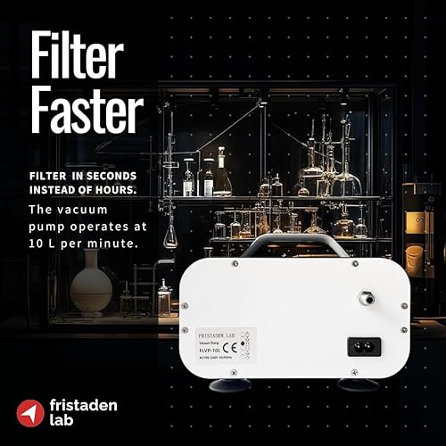 Fristaden Lab Vacuum Pump | Oilless Pump for Filtration | USA Company + 1 YR Warranty - Poueer