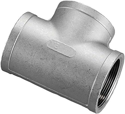 2' Tee, 304 Stainless Steel, FNPT, Class 150, 300 PSI - Poueer