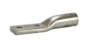 NSi AL500N 2 Hole Standard Barrel Aluminum Compression Lug, 500 MCM, 1/2' Bolt - Poueer
