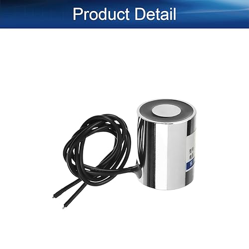 Heyiarbeit 12V DC 1500N Electric Lifting Magnet Electromagnet Solenoid Lift Holding 80mmx38mm - Poueer