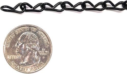 18 Gauge Black Jack Chain - 50 Ft. Roll - Poueer