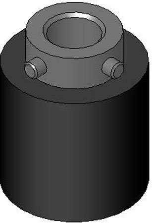 Roller, Shaft Mount, Urethane, Duro.=80, Size=4' dia. x 1.94 Lg. w/1.001-1.006 I.D. x 2.44 Lg. (1 Each) - Poueer