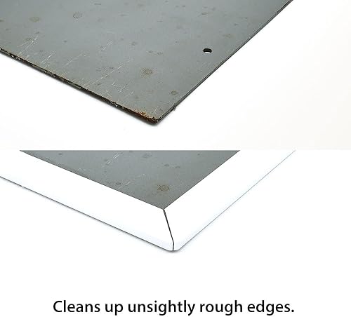 Outwater Plastics White 3/16'' Styrene Plastic U-Channel/C-Channel 46 Inch Lengths (Pack of 3) - Poueer