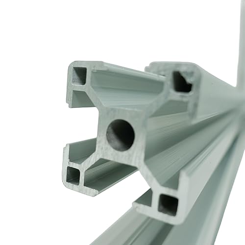 SANTIE 1 PCS T-Slot Framing System: 30 Series, 1200mm Lg, 30 mm x 30 mm, Single, 4 Open Slots, Smooth - Poueer