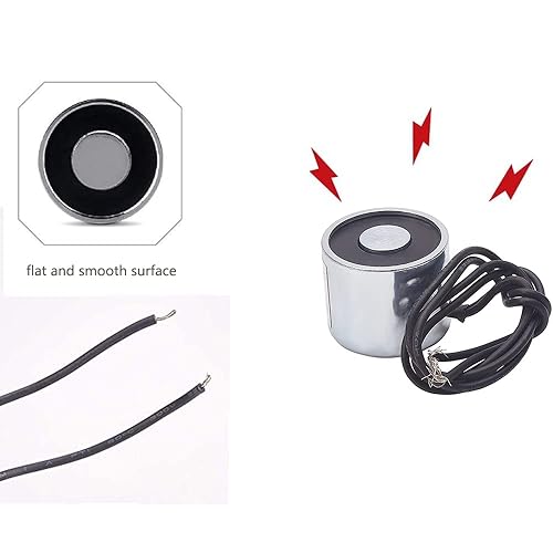 Heyiarbeit 12V DC 1500N Electric Lifting Magnet Electromagnet Solenoid Lift Holding 80mmx38mm - Poueer