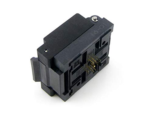 QFN16 Clamshell Programming Adapter/Burning/IC Test Burn-in Socket QFN-16BT-0.65-01, 16-Pin, 0.65mm Pitch, Applied to MLP16, MLF16 Packages. - Poueer