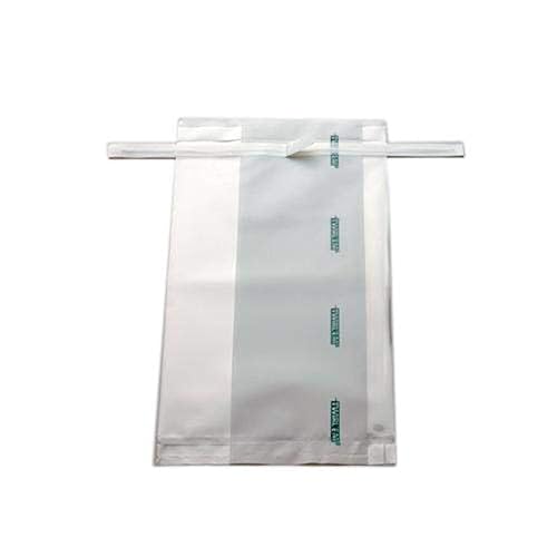 EPR47012 TWIRL'EM Sampling Bag, Sterile, Safety Tabs, Printed, Closure with 2 Round Wires, 55 oz. Capacity, 4 mil Thick, 7' Width x 12' Length (Pack of 1000) - Poueer
