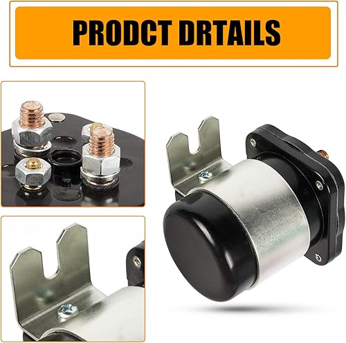 RANSOTO 586-105111 586-902 Solenoid Contactor 4 terminal 12V DC 200A Compatible with Trombetta 114-1211-020 114-1211-010 White Rodgers Replace 15-550 SO51221 SBJ4201 - Poueer
