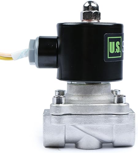 U.S. Solid Smart Solenoid Valve - 3/4 Inch Wi-Fi APP-Controlled Brass Solenoid Valve, 110V AC - Poueer