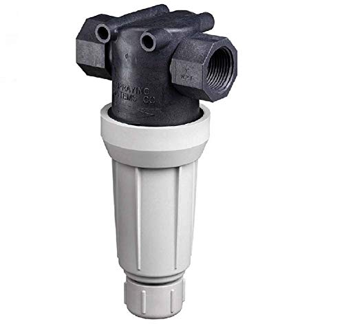 TeeJet 3/4' Flush-Out Line Strainer Poly Head & Bowl w/ 30 Mesh Screen Farmer Bob's Parts AA126ML-3-30 - Poueer