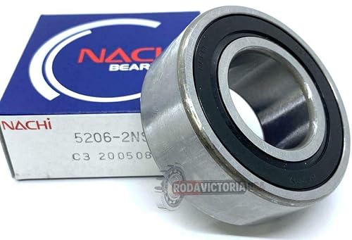 5206-2NS C3 Nachi Double Row Angular Contact Bearing Japan 5206-2RS 3206-2RS - Poueer