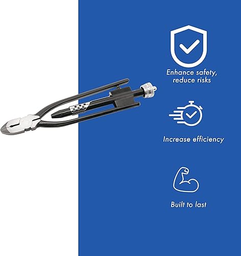 Lock Wire, T302/304 Stainless Dispenser Can, Approx. 168 ft (51 m) with 8.25 Inch Safety Lock Wire Twister - Poueer