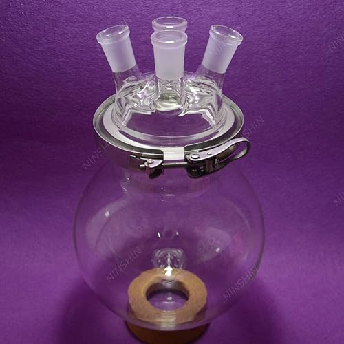20000ML 4-Neck Reaction Flask,24/40,Separately Flask with Easily Clamp,20L Reactor - Poueer