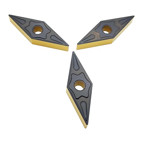 GREAT WALL VNMG331 Carbide Insert Cutter VNMG160404-PM Grade of GW3025 for Steel Semi-Finishing Turning Cutting,10pcs - Poueer