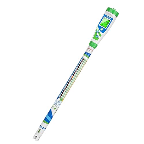 Digital Conductivity Tester (EC, ppm 500, ppm700, CF) PPM and EC Meter Truncheon Nutrient Meter with Light Indicator for Hydroponics Gardening, Hydroponics Growing Tent and Reservoir - Poueer