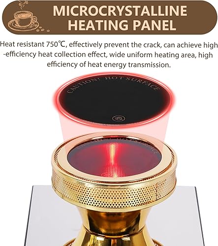 YUCHENGTECH Halogen Beam Heater Burner Smart Siphon Beam Heater for Hario Yama Syphon Coffee Maker (Upgrade 110-120V) (110V) - Poueer