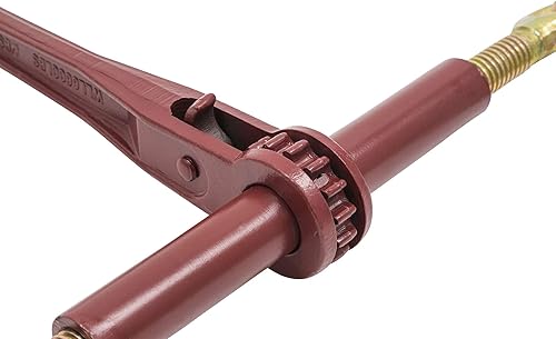 Mytee Products 5/16' - 3/8' Heavy Duty Ratchet Load Chain Binder w/Grab Hook on one Side, 1/2' Slip Hook on Other Side - 6,600 Lbs Working Load Limit (4 Pack) - Poueer