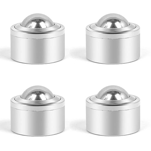 Roller Ball Transfer Bearings Casters - Heavy Duty Conveyor Ball Transfer Unit for Transmission Equipment, 15.88mm Diameter Universal Rotation Roller,528 Lbs Total Load Capacity, 6 Pieces - Poueer