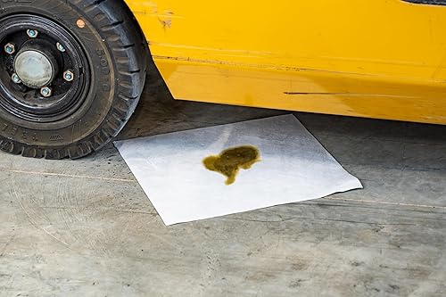 White Oil-Only Meltblown Pads, Medium Weight, 100 Count, 15'x17', Highly Absorbent, Hydrophobic - Poueer