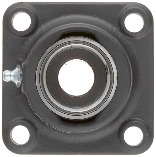 Timken RCJ2 7/16 Flange Unit, 4 Bolt Holes, Industrial-Duty, Relubricatable, Non-Expansion, Cast Iron, Eccentric Locking Collar, Inch, 2-7/16' Bore Diameter - Poueer